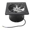 Kitchen Exhaust Fan 9.8 Inch Carbon Steel 2800RPM 80W 7 Blades Quiet Wall Mount Fume Extractor