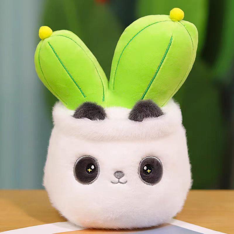 Eight-inch plush toy clip machine doll grab machine doll doll flower pot cactus gift cloth doll bear skin capybara 22cm