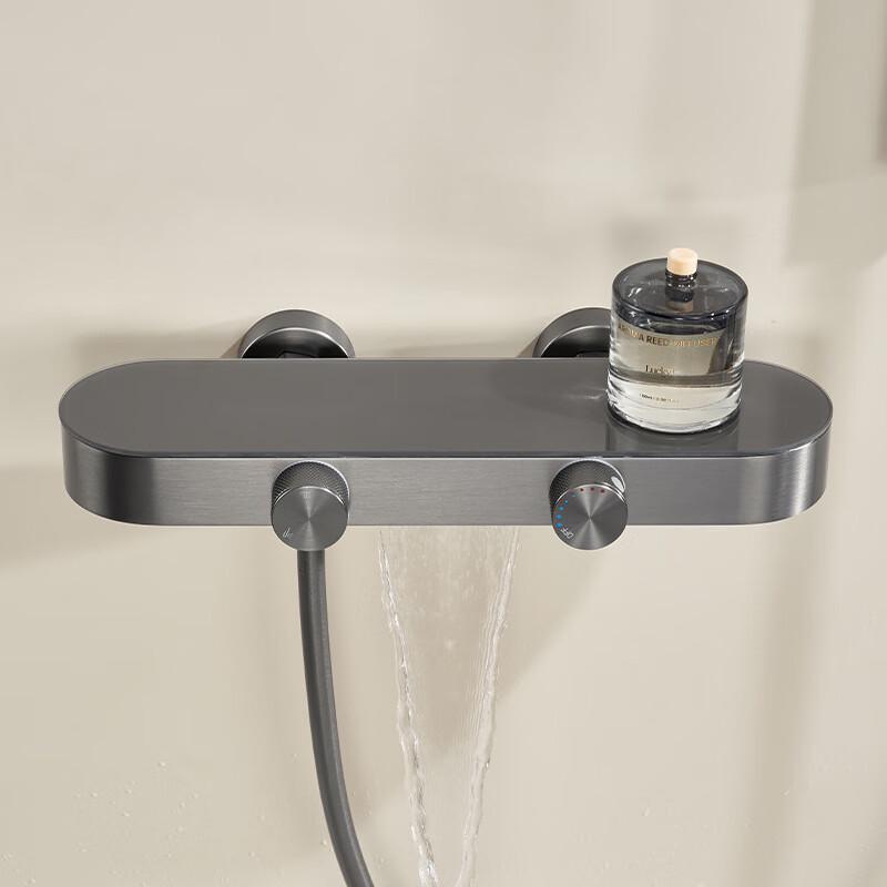 TLXT Gunmetal Grey Thermostatic Shower System