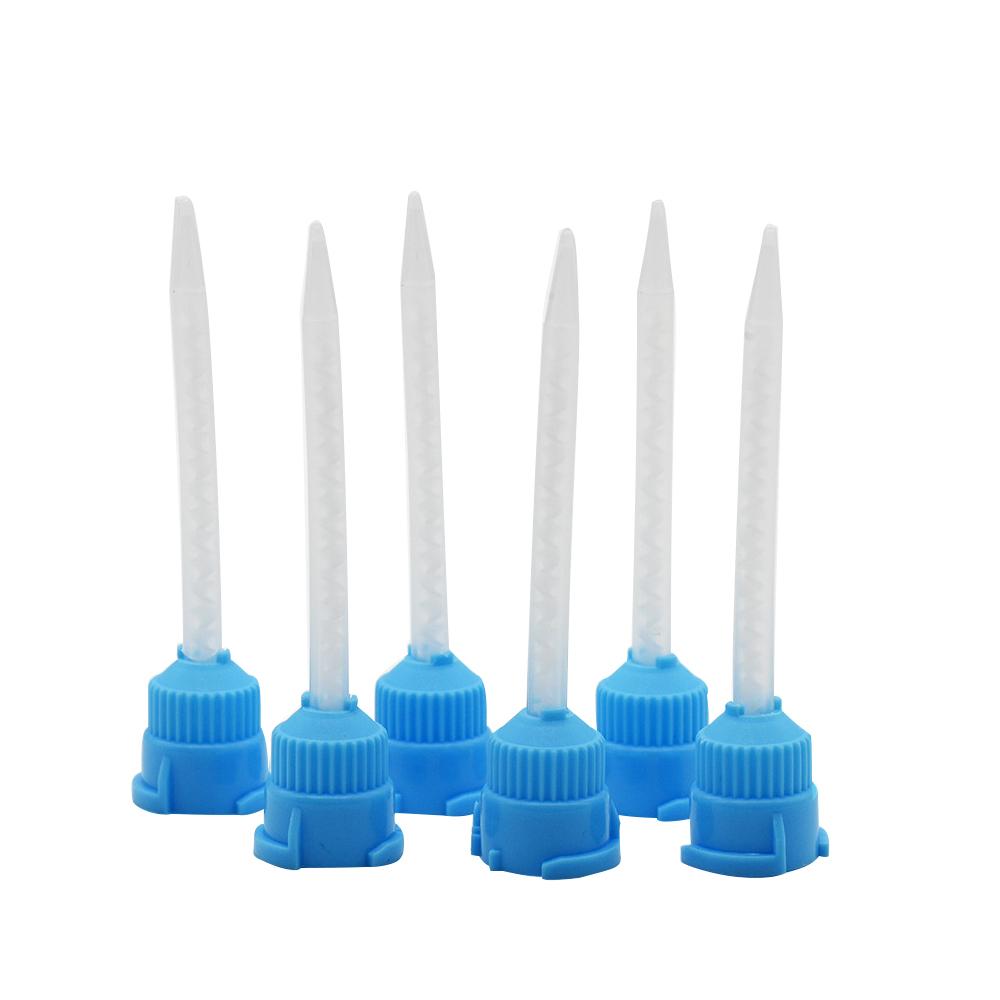 Dental Impression Mixing Tips Silicone Rubber Conveying Mixing Head Disposable Dentistry Lab Material Impression Nozzle Tube
