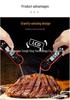 Digital Folding Food Thermometer with Automatic Rotation: Instant Read, Waterproof, and Electronic Temperature Probe for Kitchen and Meat Use