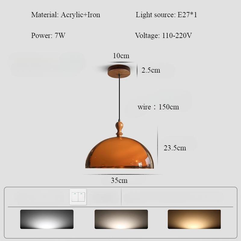 

Винтажный винтажный ресторанный подвесной светильник в стиле ретро, японский, ваби-саби, регулируемый светильник для обеденного стола, подвесной светильник Nanyang Island Platform three colored light оранжевый