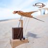 Wooden Manta Ray Dynamic Sculpture Desktop Ornament