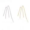 1 Pair or 2 Pair Silver Gold Chain Threader Earrings Gold Earrings Dangle Earrings Gold Jewelry Edgy Earrings Drop Earrings for Gifts 18cm/7\