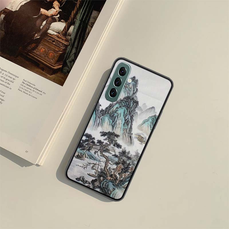 Chinese Style ink Painting Art Phone Case for Samsung A54 A14 A24 A34 A17 A37 A57 A55 A35 A25 A15 A07 A05S A04S A12 A22 A32 A52S