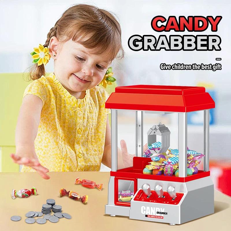 Non-Toxic Candy Claw Machine Electronic Machine Arcade Claw Machine Retro Carnival Music 24 Specie Game Birthday Game Christmas Kids Toys
