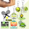 Classic Sports I Love Tennis Keychains for Accessories Bag Hobby Bike Car Keyrings Jewelry Friends Father Boyfriends Gifts