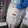 Korean Style Half Apron Polyester Cooking Apron Home Use Floral Waist Apron  Kitchen