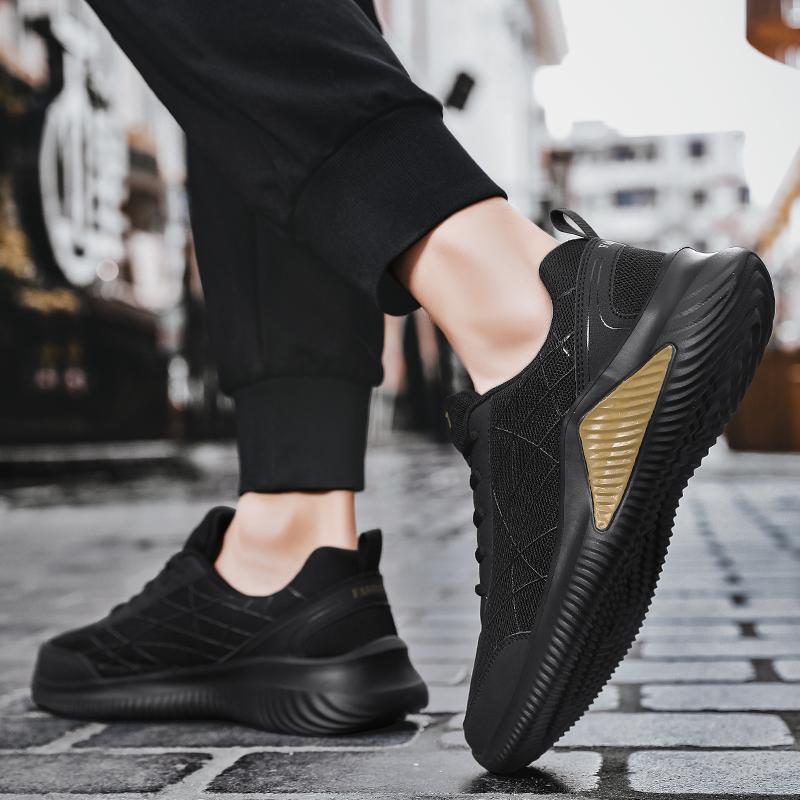 Nouveaux Hommes Automne Maille Décontracté Respirant Extérieur Plateforme Léger Haute Qualité Chaussures de Course Tenis Masculino Chaussures de Sport pour Hommes