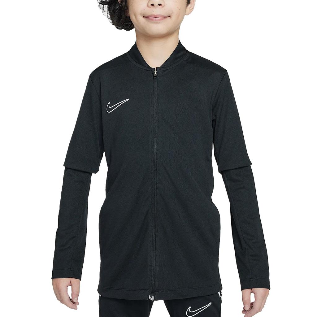 Nike Casual Sports Suit Stylish Stand Collar Long Sleeve Elastic Waist Long Pants Kids suit Black HJ3715-010