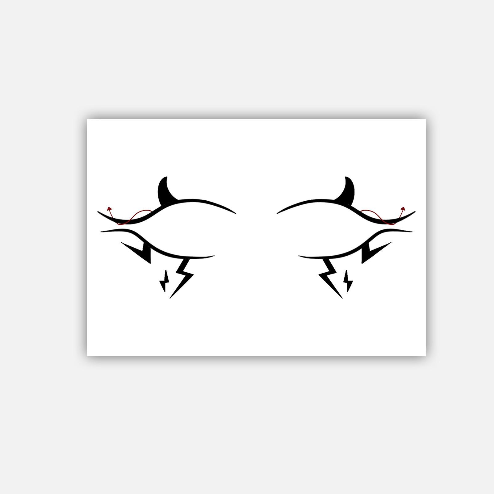 Premium Sense Personality Hottie Sexy Pattern English Lines Back Arm Tattoo Sticker 10*7