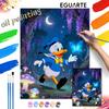 Digital Oil Painting Art Kit Donald Duck Night Forest Butterfly Handmade Coloring Painting Home Decor