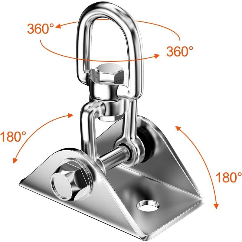 1SET 304 ceiling hook stainless steel hook hanging swing hook suitable for hanging chair swing yoga cloth, etc