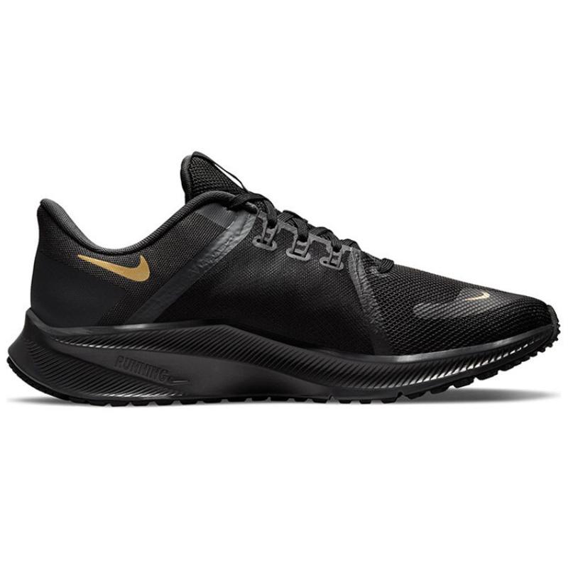 Nike Quest 4 Black Metallic Gold Sneakers DA1105-010