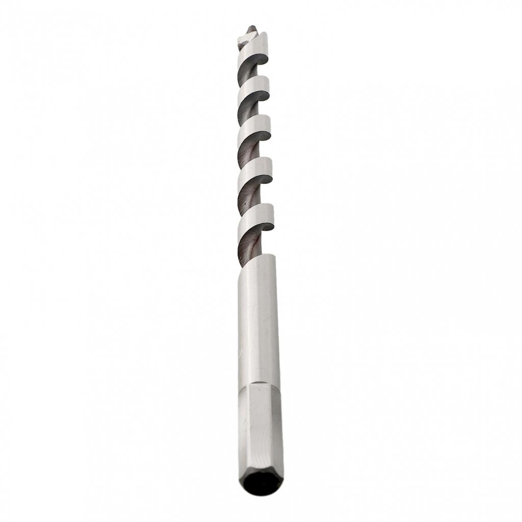 Perçage Précis avec Mèche Tarière Centrale Argentée Longue de 230 mm pour le Travail du Bois