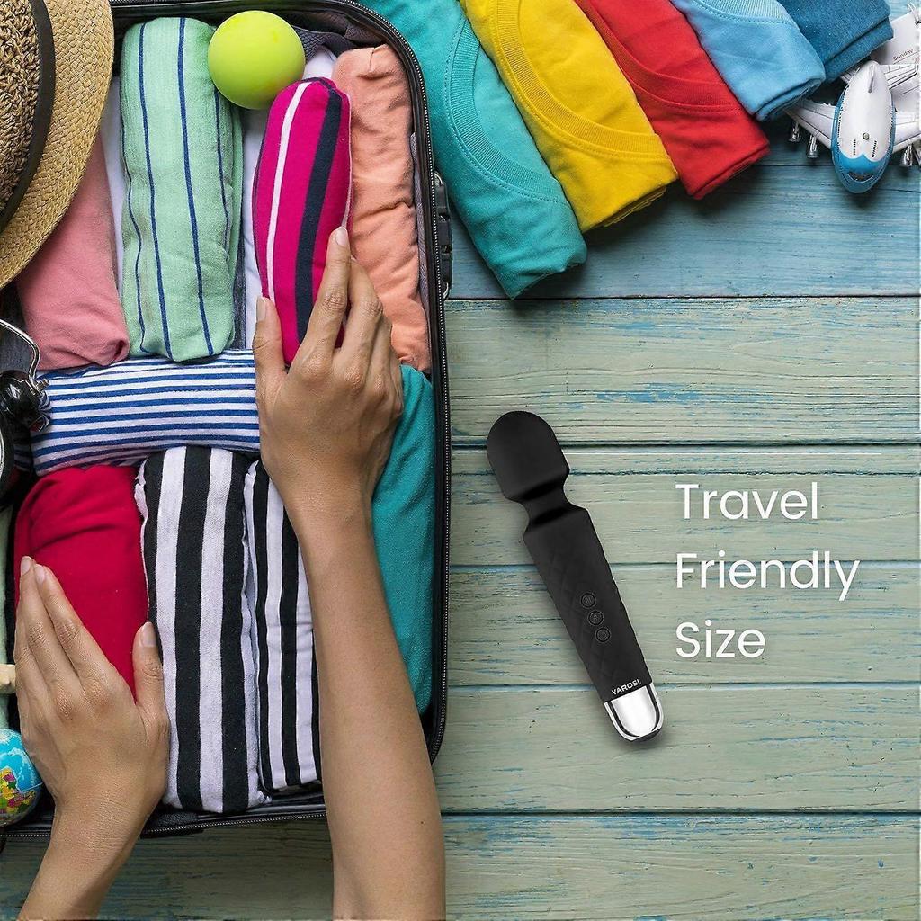 Massage Device Strongest Cordless Handheld Massager - Powerful - Best for Travel - Magic Stress Away - Perfect on Back Legs Hand Pains and Sports Rec