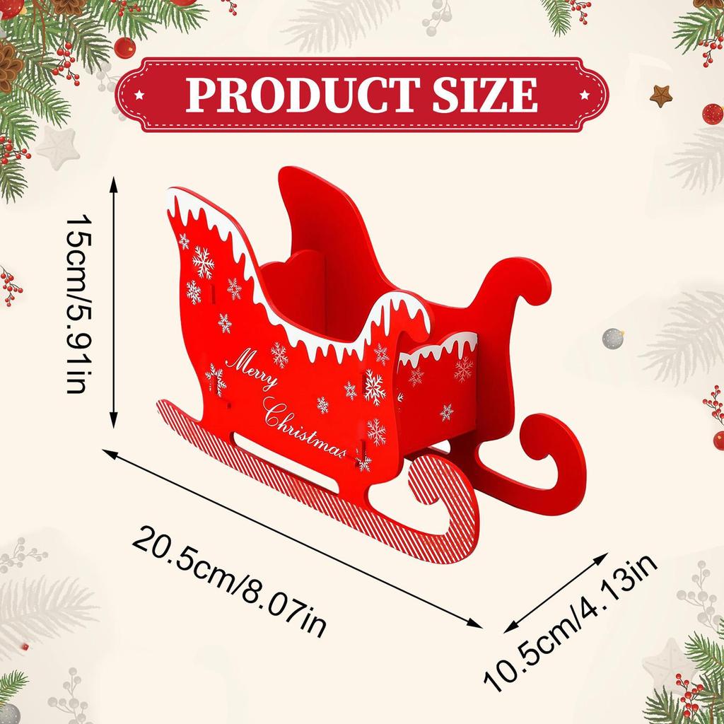 Schlitten Ornament Weihnachtsdeko Schmuck Anhänger Geburtstagsgeschenk Schlitten Figur für Party