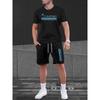 Neue Mode 3D Lustiger Druck Herren Anzug Übergroß Kurzarm Shorts Zweiteiler Herren Sportbekleidung Sommer Freizeit Reise Anzug