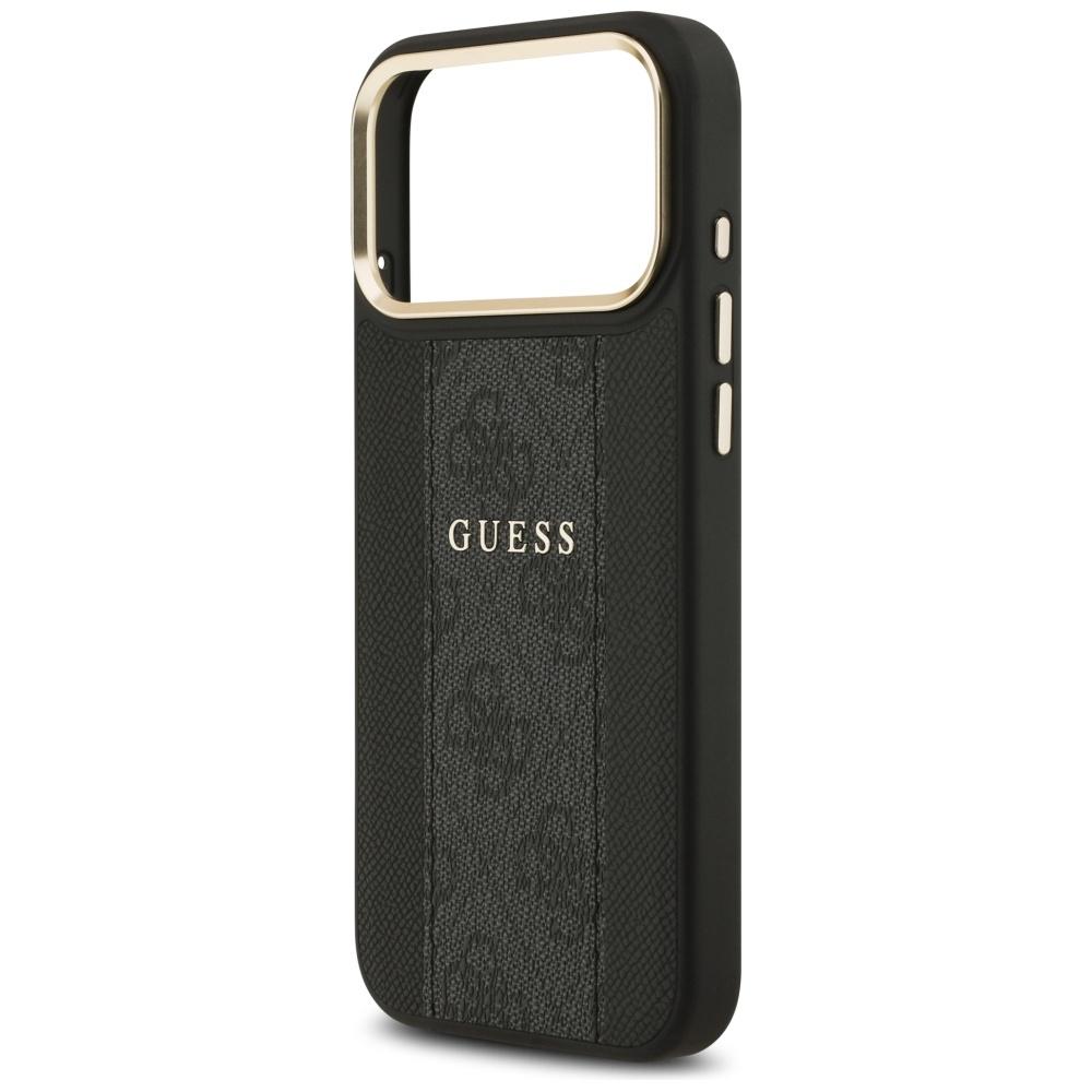 Guess 4G Stripe MagSafe case for iPhone 17 Pro Max black