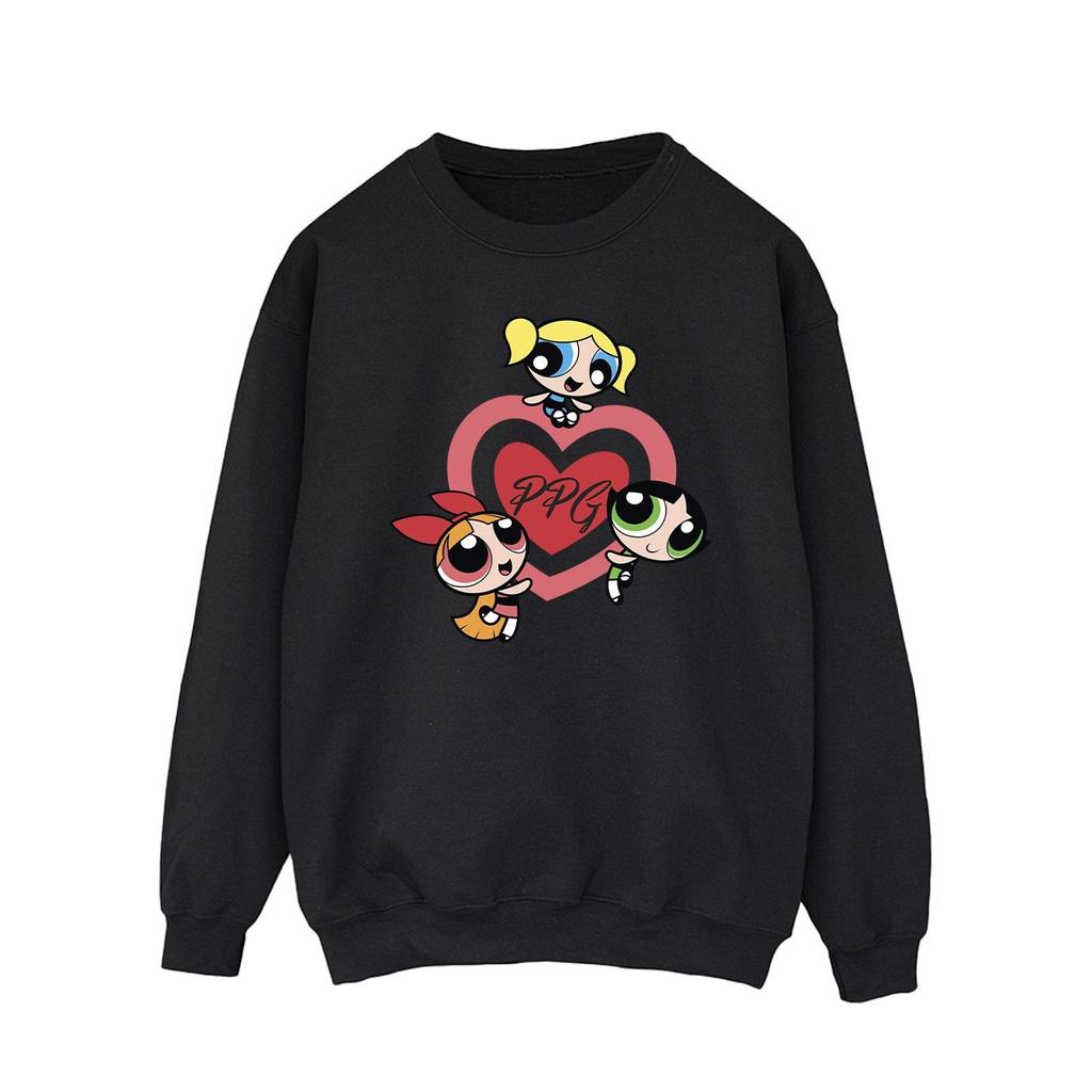 The Powerpuff Girls Mens Double Heart Sweatshirt