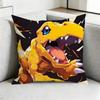 DigimonN AAnime Pillow Case Square DoubleSided Sofa Cushion Cover Bedroom Bedside Pillow Gift