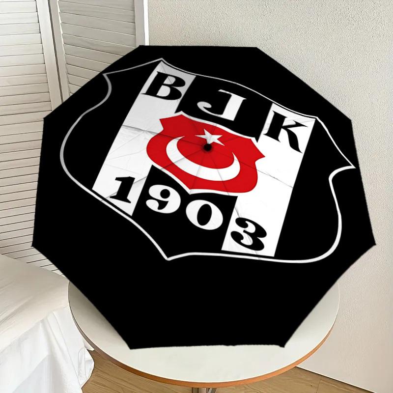 1PC BJK 1903 Umbrella-8-Rib Reinforced, Automatic Open, Lightweight & Durable, Cute Fashion Accessory for Outdoor, Beach, or Casual Use, Beach Umbrell