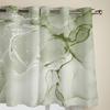 Sage Green Marbled Window Curtains for Living Room Home Bedroom Kitchen Decora Christmas Curtain