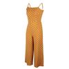 Damen Langer Jumpsuit Rückenfrei Träger Playsuit Polka Dot Urlaub Weitbeinige Hose