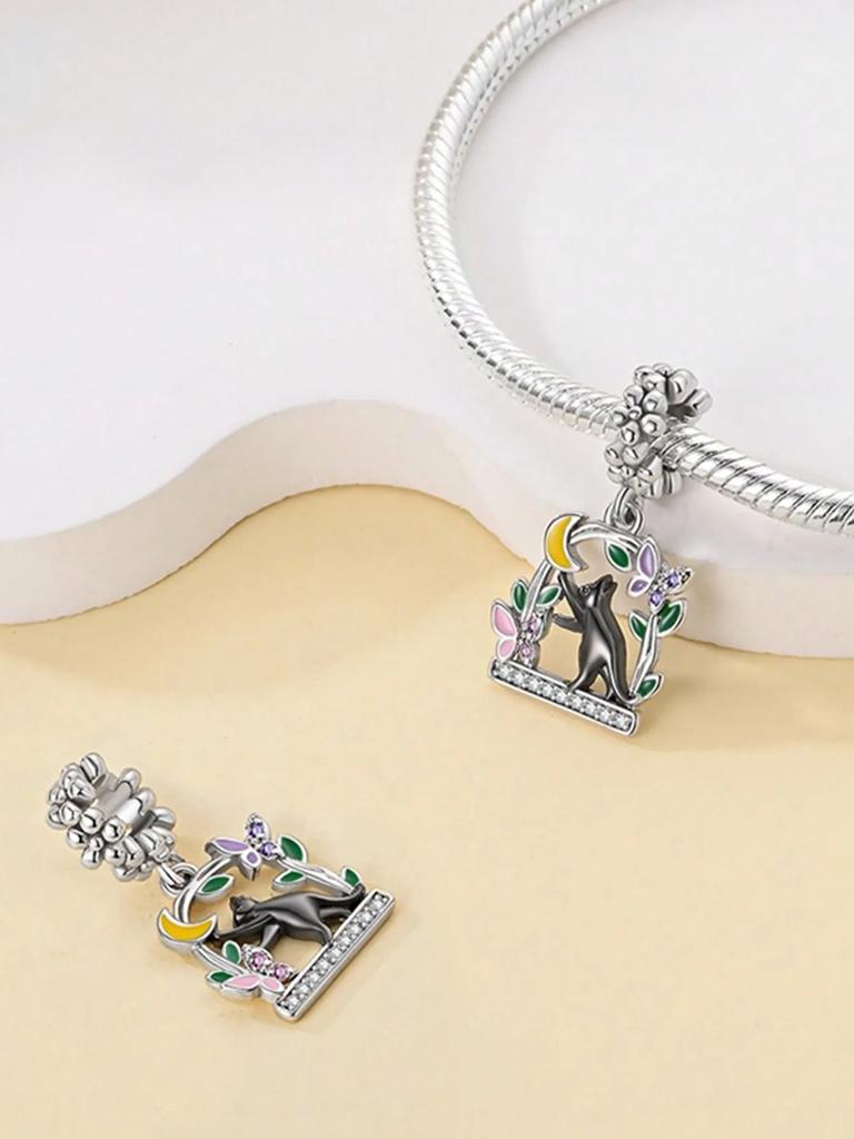 Copper Colors Cute Animals: Kittens Puppies Beads Charm Pendant For Original Bracelet For Women Diy Jewelry Love Gift