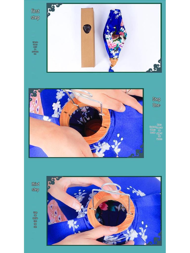 Antique Pattern Waterproof Chinese Lantern for Outdoor Balcony Decoration