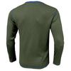 Men's Color Blocked Versatile Long Sleeved Shirt Retro T-shirt Bottom Shirt