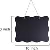 AUSTOR 3 Pack Chalkboard Sign 8x10 inch Double Sided Erasable Message Board with Hanging String and Cleaning Cloth for Wedding, Kitchen and Crafts