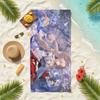 Wuthering Waves Hiyuki Towel Soft Pool Gift For Travel Gym Shower Camping Quick Dry Sports Beach Towels