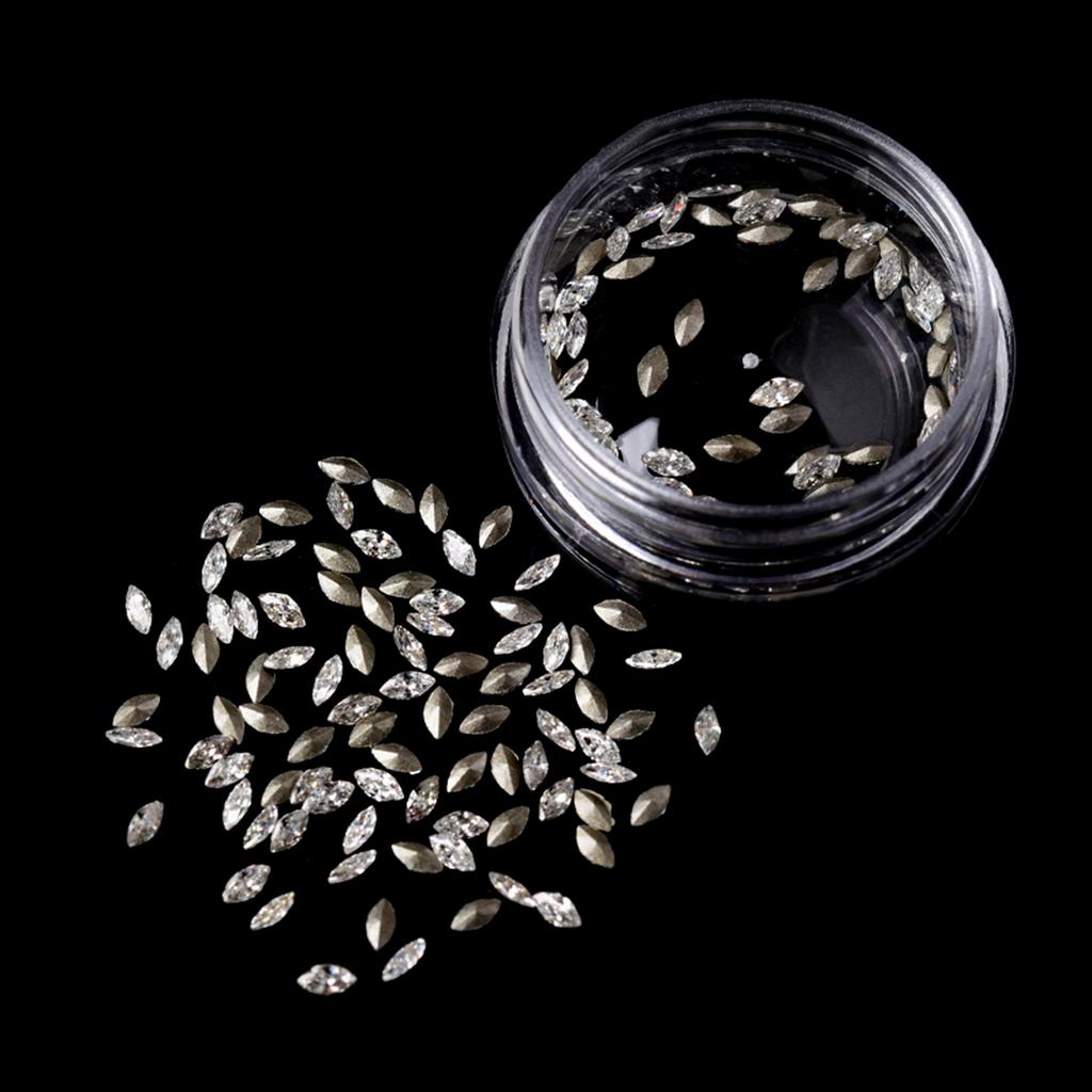 50Pcs Flatback Nail Rhinestones Mini Diamond Nail Charms 3D Crystal Gems Jewelry DIY Manicure Nail Decoration Part