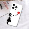 Graffiti Artist B-Banksy-S Phone Case Soft Transparent Case For IPhone 17 16 15 14 13 12 11 Pro Max Mini Plus Shockproof Cover C