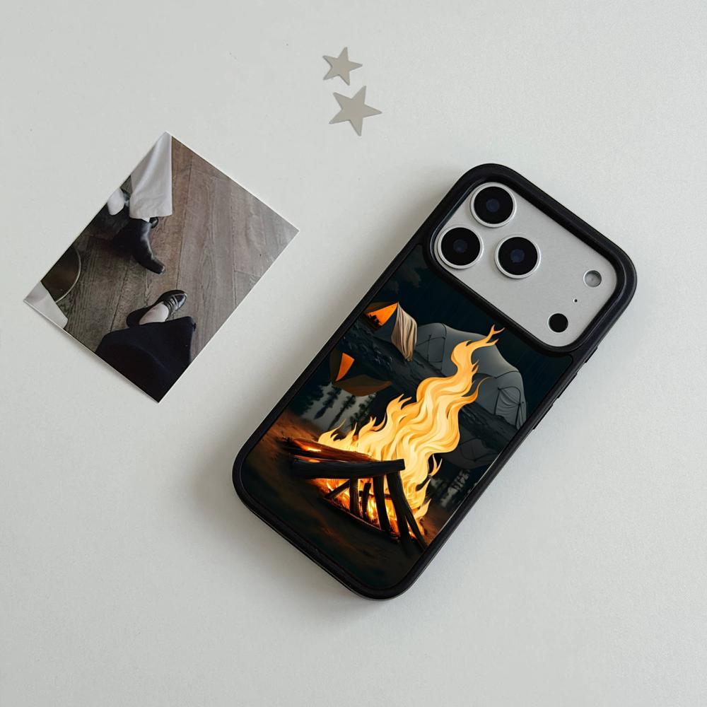 Nature Outdoor Camping Phone Case For IPhone 17 Air 16 15 14 Plus 13 12 11 Pro Max Dual Tone Hard PC Fashion Protective Cover