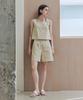 ZEROSTREET Lezero Stitch Cotton Shorts / Beige