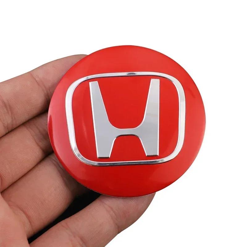 4PCS 56mm for Honda Car Hub Center Cap Metal Badge Sticker Honda Civic Accord Car Hub Decorative Sticker