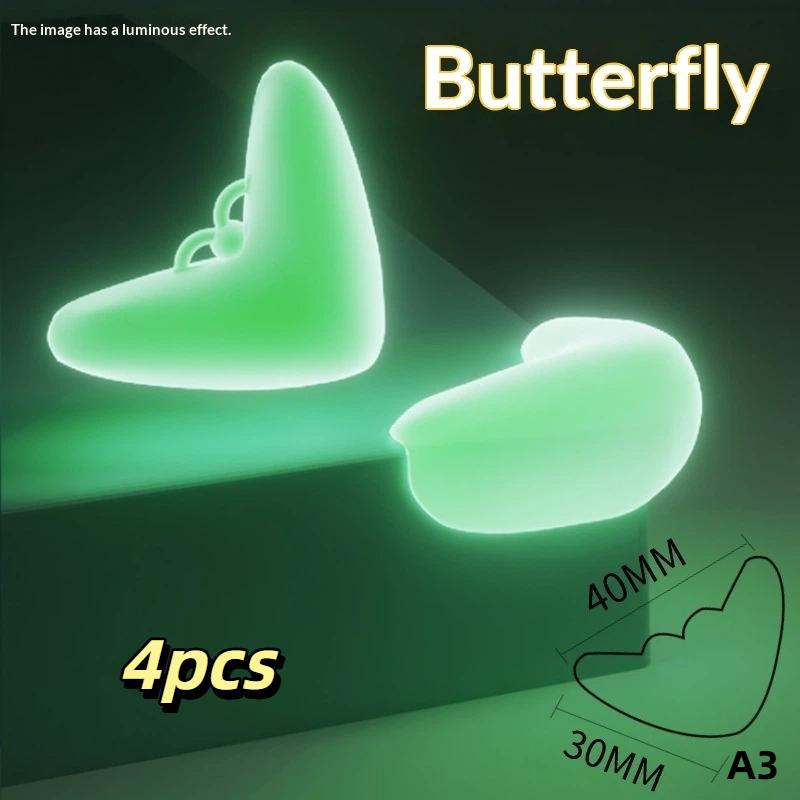 4Pcs Glow-In-The-Dark Pvc Corner Protectors Luminous Table Protectors Furniture Corner Guards & Edge Safety Bumpers Cushion