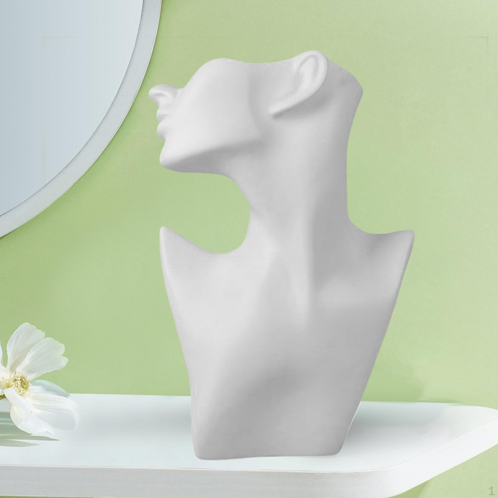 

Креативные ожерелья и серьги, подставки для половины лица, держатель для бюста, органайзер для ювелирных изделий