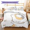 Nyanko Sensei Pattern Bedding,Quilt Set Quilt Cover Pillowcase Home Birthday Gift (1 * duvet cover + 2 * pillowcase, without core)