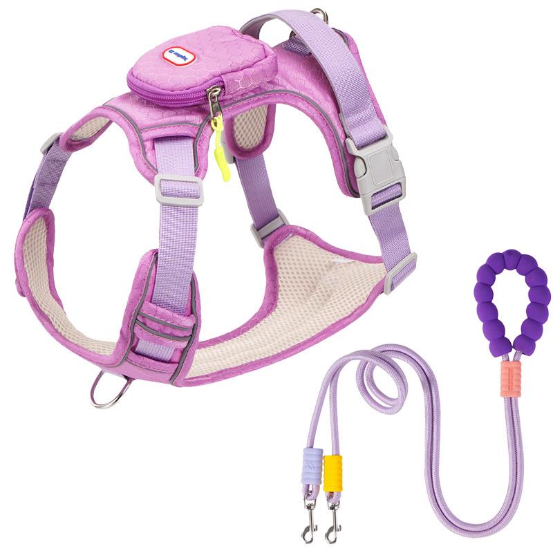 

Dog Leash, Anti-break-free Large Dog Chest Strap, Reflective Medium and Large Dog Leash, Outdoor Dog Walking Leash XL (45-45kg)