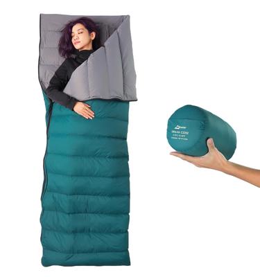 Saco de dormir combinável Litume 5°C-15°C 565g, leve, dobrável, saco de dormir adulto, saco de dormir duplo, para mochilão, camping