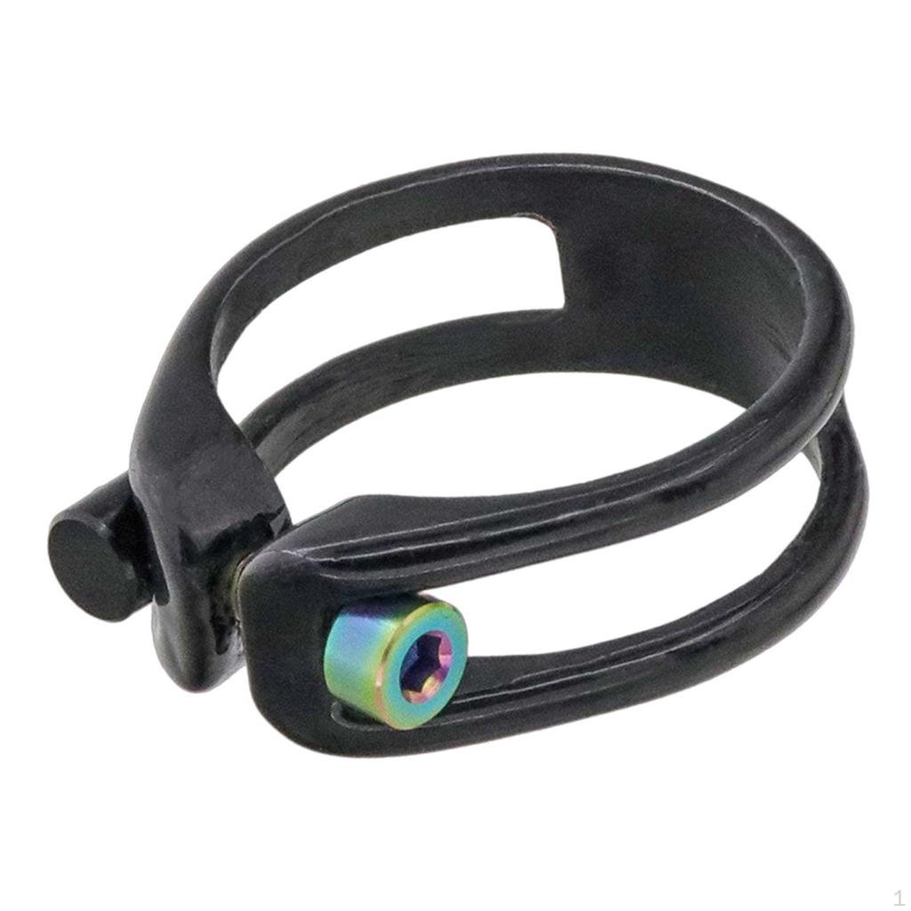 Bicycle Seatpost Clamp Collar Tube Clip Lightweight Premium Replacement Road Seat Post