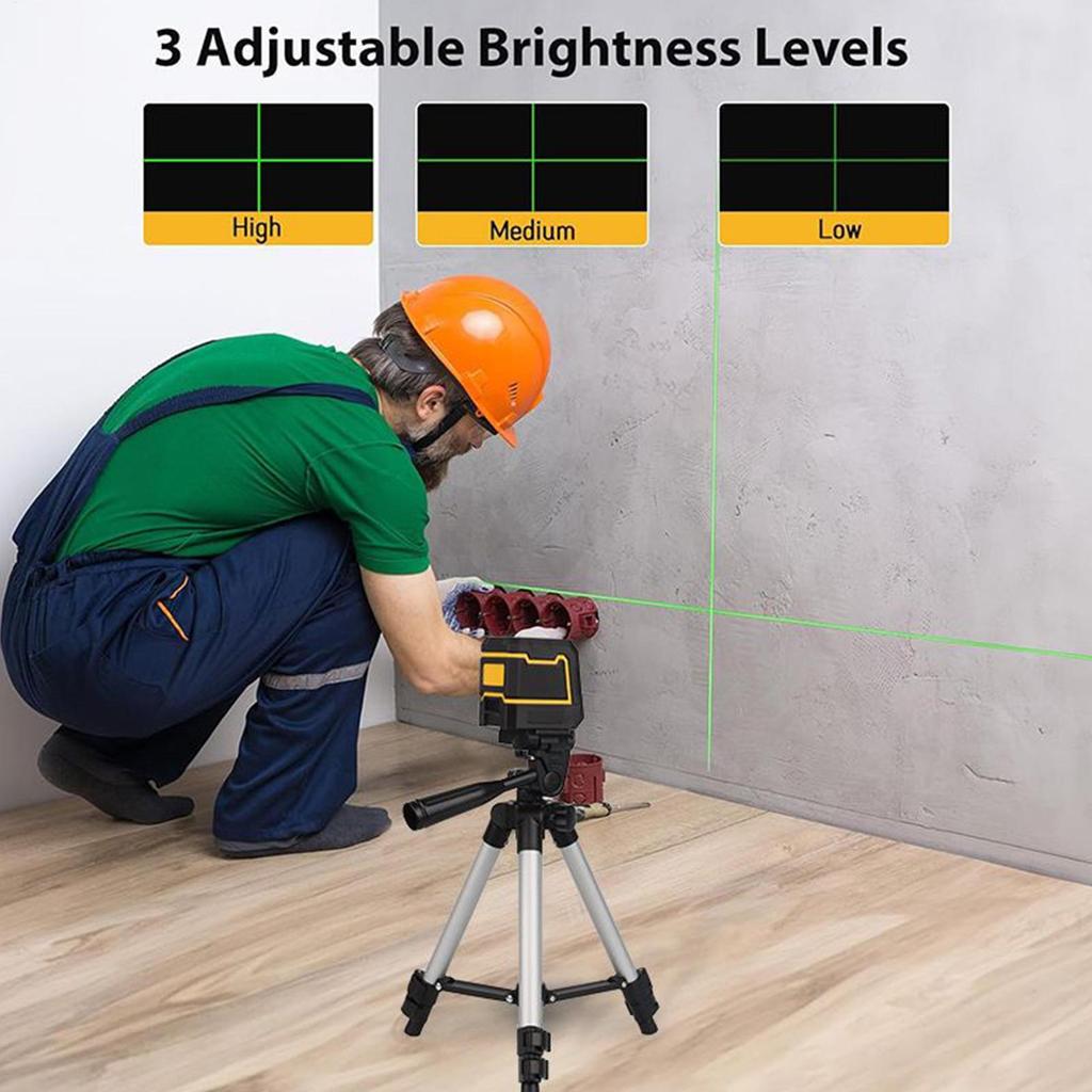 Cross Line Level With Tripod Precision Indoor Cross Line Level With Stand Alignment Leveler Gadget For Cabinet Window Wall