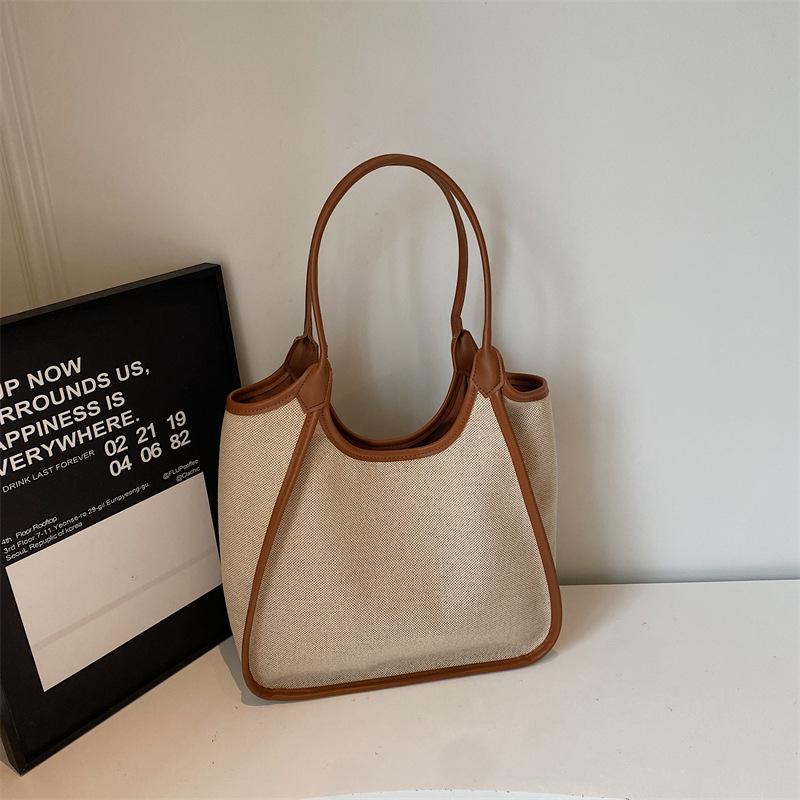 

Сумка-тоут большой вместимости, сумка для поездок с высоким внешним видом, модная, простая и ретро, сумка на одно плечо