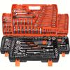 53/150pcs Heavy-Duty SAE Socket Wrench Set, Professional Mechanics Tool Kit - Garage & Roadside Emergency Repair Tools