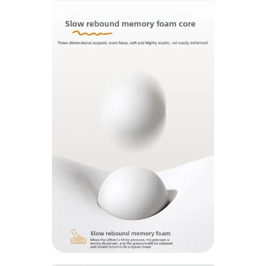 Summer Cooling Memory Foam Neck Pillow Cervical Support Neck Pain Relief Breathable Contour for Side Back Stomach Sleepers
