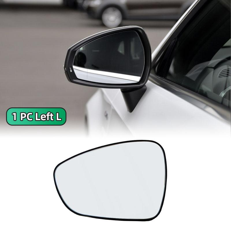 1 PC for Peugeot 408 2010 2011 2012 Left&Right Side White Heated Wing Mirror Glass Wide Angle Rearview Mirror