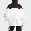 Adidas Originals Tracktop Striped Logo Versatile Comfortable Casual Jacket Women Jacket White Black JZ6777